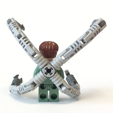 LEGO Minifigure-Dr. Octopus / Doc Ock, Sand Green Jacket, Sand Green Legs, Thin Smirk - With Arms-Spider-Man / Spider-Man 2-SPD026-Creative Brick Builders